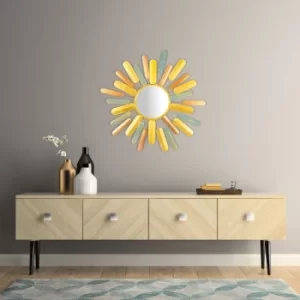 Image of Hacakpur Multicolor Decorative Metal Wall Accessory