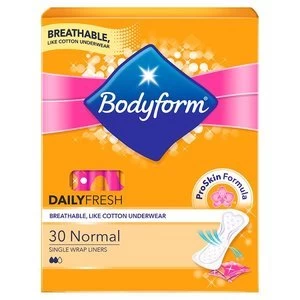 Image of Bodyform Normal Wrapped Liner x30