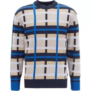 Image of Boss Jurri Knit Jumper - Blue
