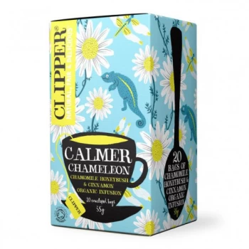 Image of Clipper Calmer Chameleon Chamomile Honeybush & Cinnamon Tea - 20 Bags