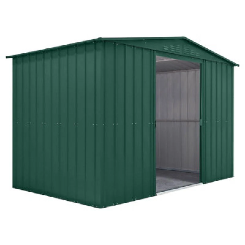 Image of Mercia Globel 10 x 6 Apex Green Metal Shed, Green ESDXL20MET210