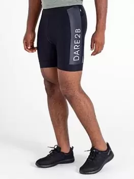 Image of Dare 2b Mens Ecliptic II Gel Cycling Short - Black, Size L, Men