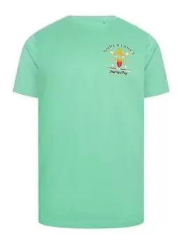 Image of BadRhino Supertubes Spring Bud T-Shirt - Green, Size 2XL, Men