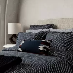 Image of Bedeck of Belfast Aruni Textured Weave Single Duvet Cover, Midnight