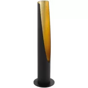 Image of Table Lamp Circluar Black Outer & Gold Inner Base Bulb GU10 1x5W Included