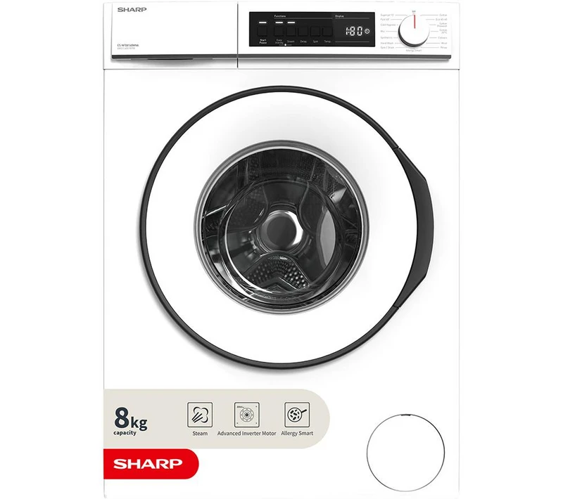Image of Sharp ES-NFB814BWNA-EN 8kg 1400RPM Washing Machine