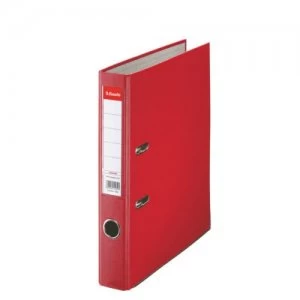 Image of Esselte Essentials Lever Arch File A4 PP 50mm Red PK25