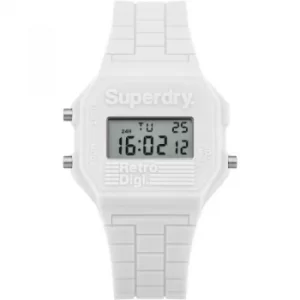 Image of Ladies Superdry Mini Retro Digi Alarm Chronograph Watch