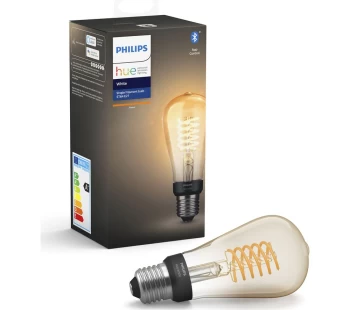 Image of PHILIPS HUE Filament Bluetooth ST64 LED Bulb - E27