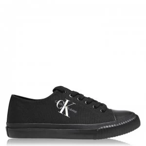 Image of Calvin Klein Iaco Canvas Trainers - Black