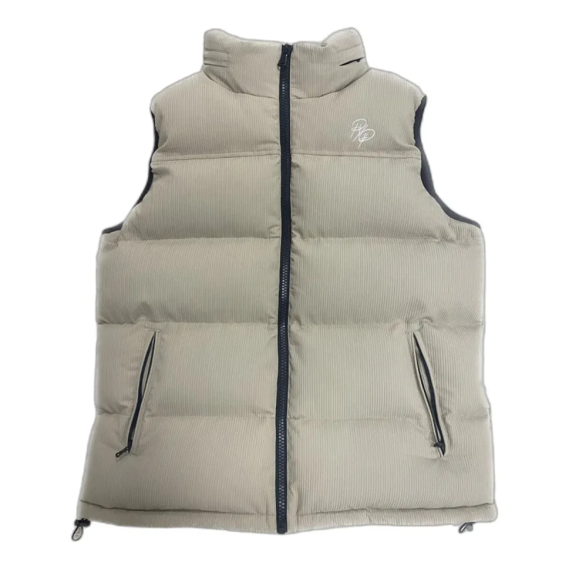 Image of Project X Paris Project X Paris' Courdroy Puffer Vest Beige Male S
