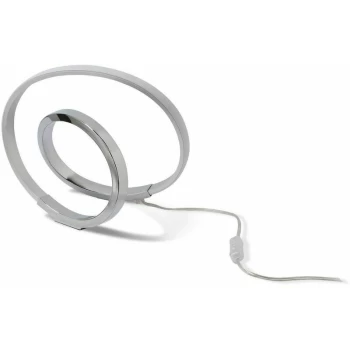 Image of Infinity Table Lamp 12W LED 3000K, 1000lm, silver / polished chrome / arylic white