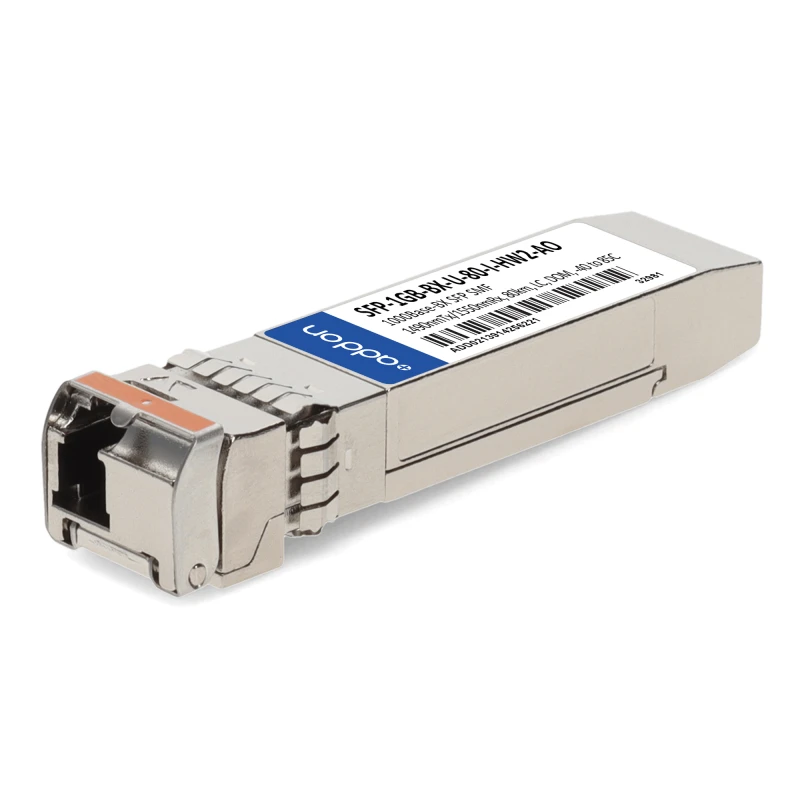 Image of AddOn Networks SFP-1GB-BX-U-80-I-HW2-AO network transceiver module Fib