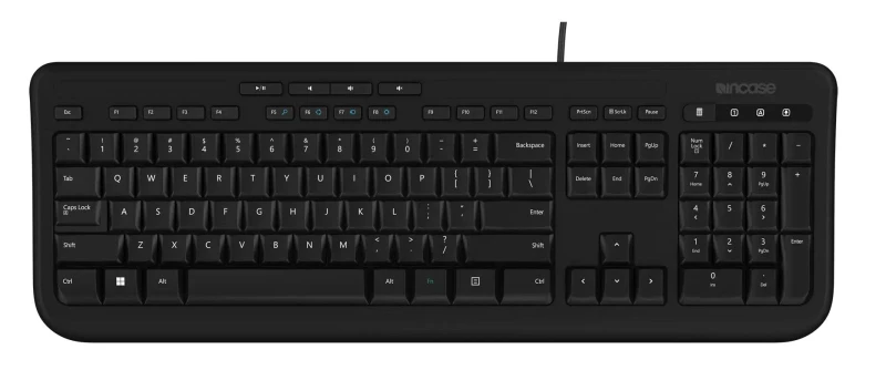 Image of Incase Incase Designed by Microsoft Wired 600 keyboard Universal USB QWERTY UK English Black ANB-00006