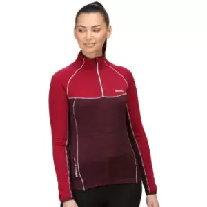 Image of Regatta Womens Hepley Half Zip Long Sleeve Fleece Top 14 - Bust 38' (97cm)