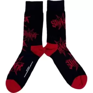 Image of Slipknot - Logo & Nonagram Unisex UK Size 7 - 11 Ankle Socks - Black