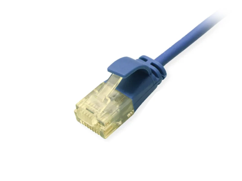 Image of Equip Cat.6A U/UTP Slim Patch Cable. 0.25m. Blue