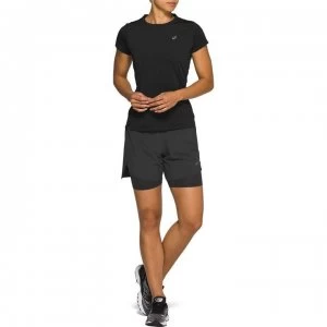 Image of Asics Race Short Sleeve T Shirt Ladies - Black