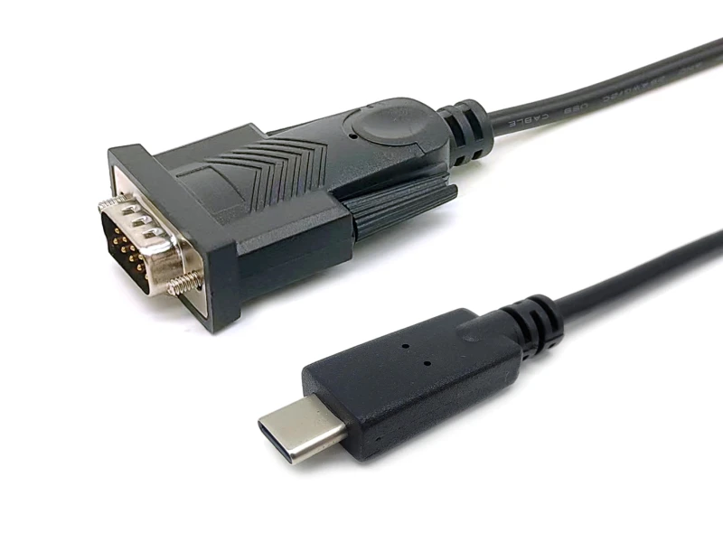 Image of Equip USB-C to Serial (DB9) Cable. M/M. 1.5m