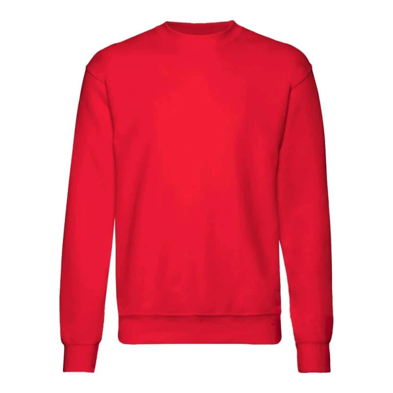 Image of Fruit of the Loom Premium 70 30 Sweatshirt Pack of 2 in Red Size: 12-13 Years Red Unisex 12-13 Years