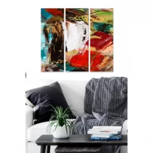 Image of MDF21368047 Multicolor Decorative MDF Painting (3 Pieces)