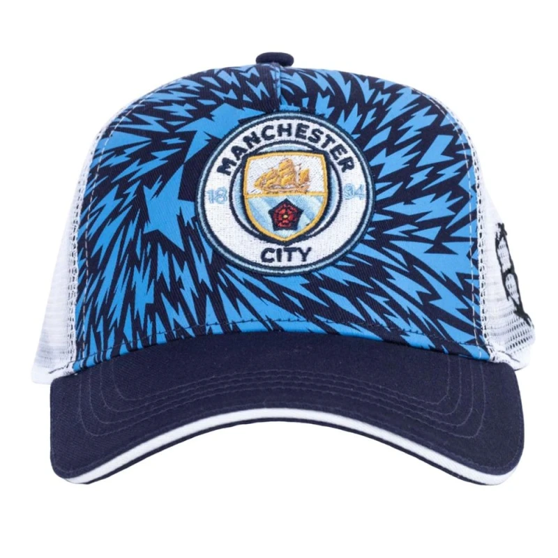Image of Manchester City FC Womens UCL Trucker Cap in Blue Blue Female One Size