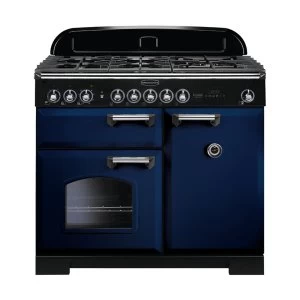 Image of Rangemaster 113830 CDL100DFFRB-C Classic Deluxe 100cm Dual Fuel Range Cooker Regal B-C