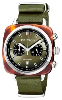 Image of Briston Clubmaster Sport Acetate Olive 20142.SA.TS. Watch