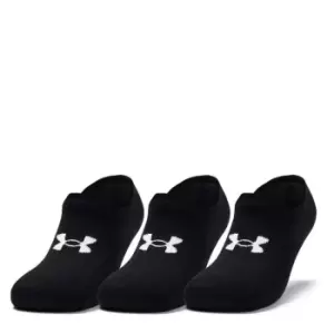 Image of Under Armour Armour Essential Ultra Low 3 Pack Running Socks Ladies - Black