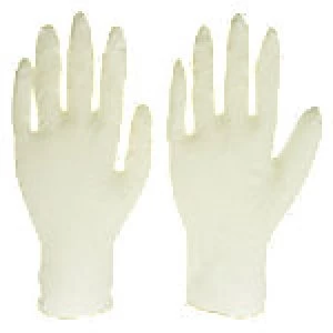 Image of Gloves Disposable Latex Size L White 100 Pieces