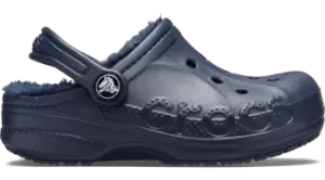 Image of Crocs Baya Lined Clogs Kids Navy / Navy J2