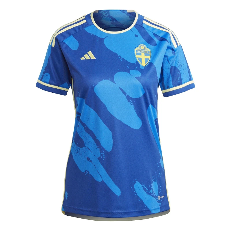 Image of adidas Sweden Away Shirt 2023 Womens - Blue Blue XS
