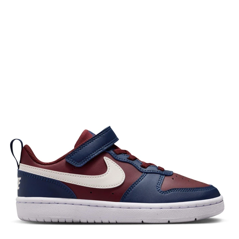 Image of Nike Court Borough Low Recraft Red/Navy male 2 (34)