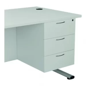 Image of Jemini 655 Fixed Pedestal 3 Drawer White KF74422