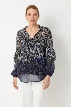Image of Cobalt Animal Border Top