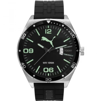 Image of Mens Puma PU10415 DAY ESSENTIAL - silver luminous Watch