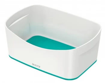 Image of Leitz Storage Tray WOW 52571051 White, Ice Blue Plastic 24.6 x 16 x 9.8cm 1
