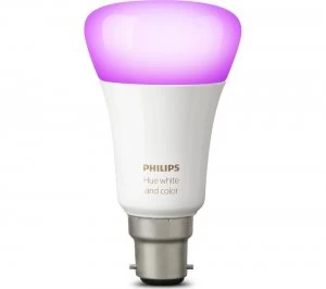 Image of Philips Hue White and Colour Ambience Wireless Bulb B22