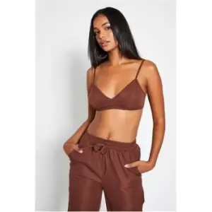 Image of I Saw It First Strappy Bralet - Brown