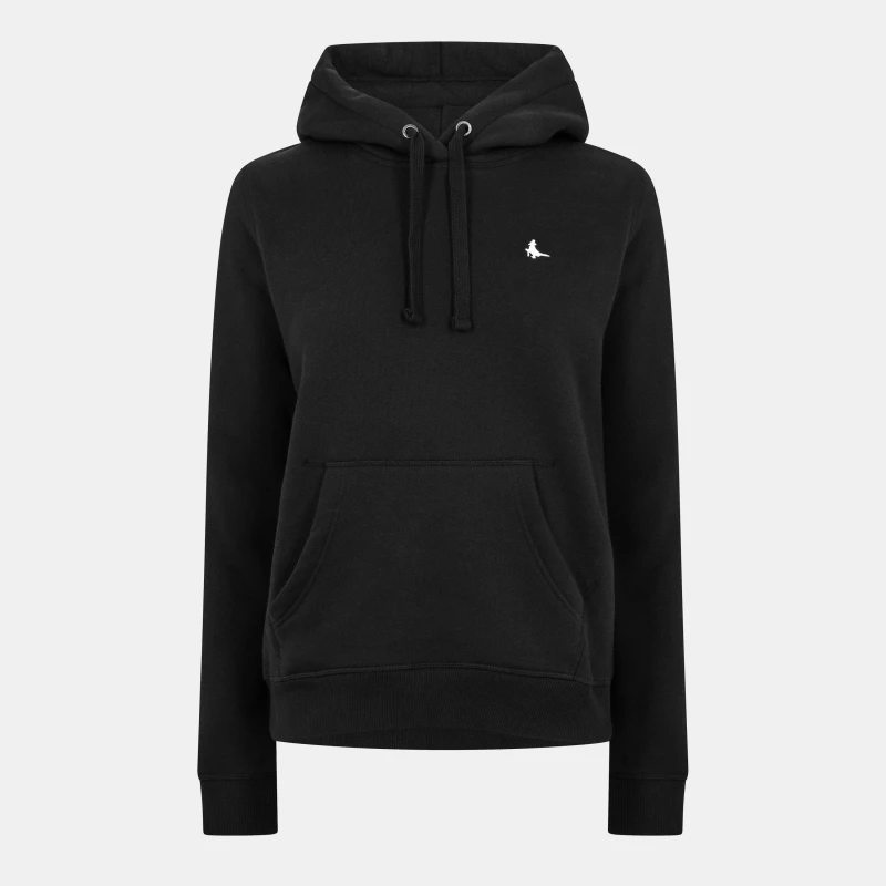Image of Jack Wills Astbury Pheasant Logo Hoodie - Black 4