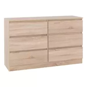 Image of Seconique Malvern 6 Drawer Chest - Sonoma Oak Effect