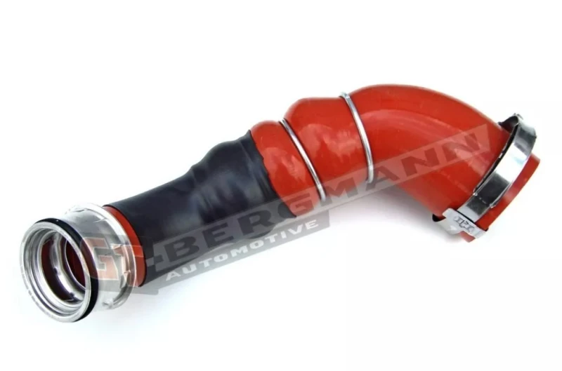 Image of VAICO V10-2919 Turbocharger Hose Rubber with fabric lining, Q+, original equipment manufacturer quality Rubber with fabric lining Charger Intake Hose