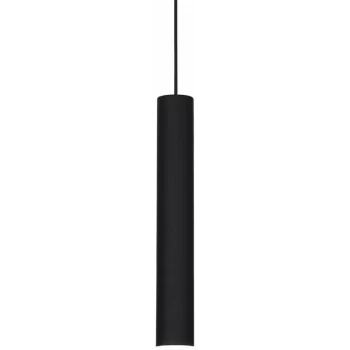 Image of Ideal Lux Lighting - Ideal Lux Look - 1 Light Slim Ceiling Pendant Black, GU10