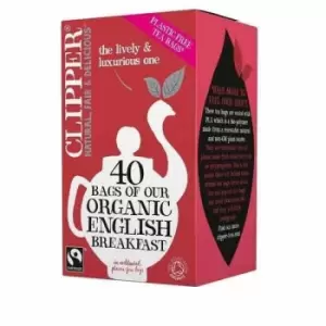 Image of Clipper Fairtrade Organic English Breakfast Tea 40 Bags