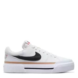 Image of Nike Court Legacy Lift Womens Shoes - White