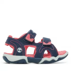 Image of Timberland Adventure Seeker 2-strap Sandal For Toddler In Navy/pink Navy/pink Kids, Size 7.5