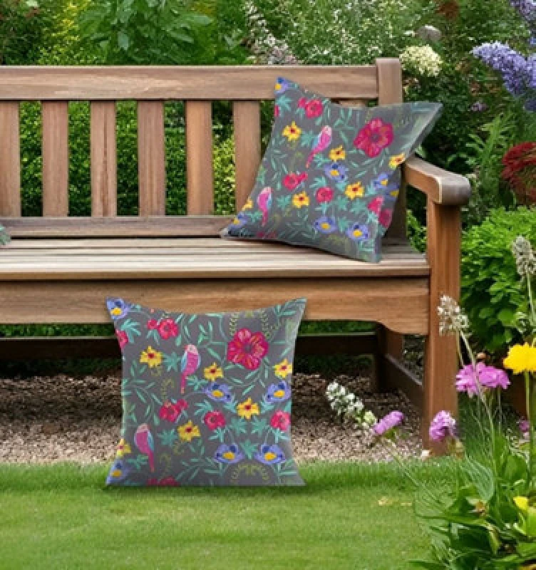 Image of Luxury Living Wildflower Outdoor Water-Repellant Cushion - Pair