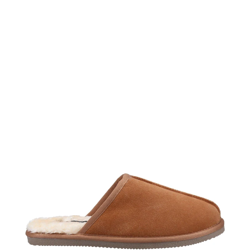 Image of Hush Puppies Hush Puppies Men 'Coady Slipper' Classic Slippers in Tan Size: 8 Tan 8 Male 5038600870285