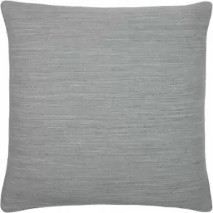 Image of Evans Lichfield Dalton Slub Textured Cushion Cover, Steel, 43 x 43 Cm