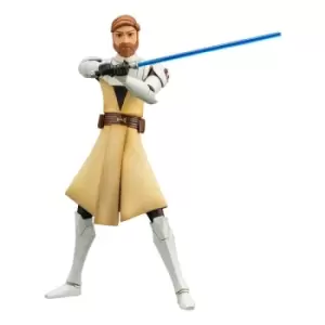 Image of Star Wars The Clone Wars ARTFX+ PVC Statue 1/10 Obi-Wan Kenobi 17 cm